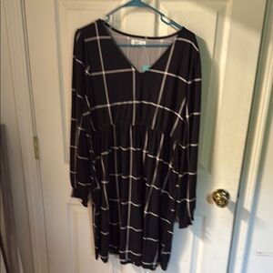 Black and White Checkered Dress